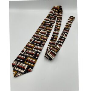 Harley-Davidson Ralph Marlin Vintage 2001 Nostalgic Logo Motorcycle Mens Tie